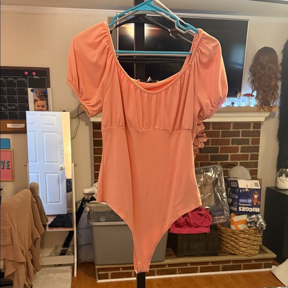 Celebrity Pink Peach Bodysuit